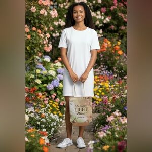 'Let Your Light Shine' Tote Bag